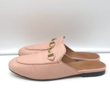 Gucci Princetown Mules Light Pink Leather Size 37.5
