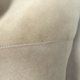 IRO Larys Shearling Jacket Beige Size 36