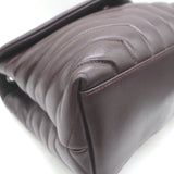 Saint Laurent Medium LouLou Bag Dark Brown Matelasse Y Quilted Leather Crossbody