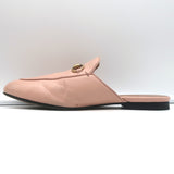 Gucci Princetown Mules Light Pink Leather Size 37.5