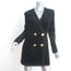 Saloni Bree Double Breasted Blazer Mini Dress Black Velvet Size US 6 NEW