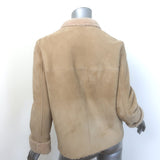 IRO Larys Shearling Jacket Beige Size 36