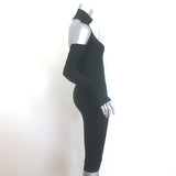 Helmut Lang Back-Cutout Dress Black Seamless Jersey Size Extra Small/Small NEW