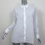 James Perse Oversized Button Front Boy Shirt White Cotton Size 2 Long Sleeve Top