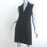 Rag & Bone Adler Double-Breasted Sleeveless Mini Dress Black Crepe Size 6 NEW