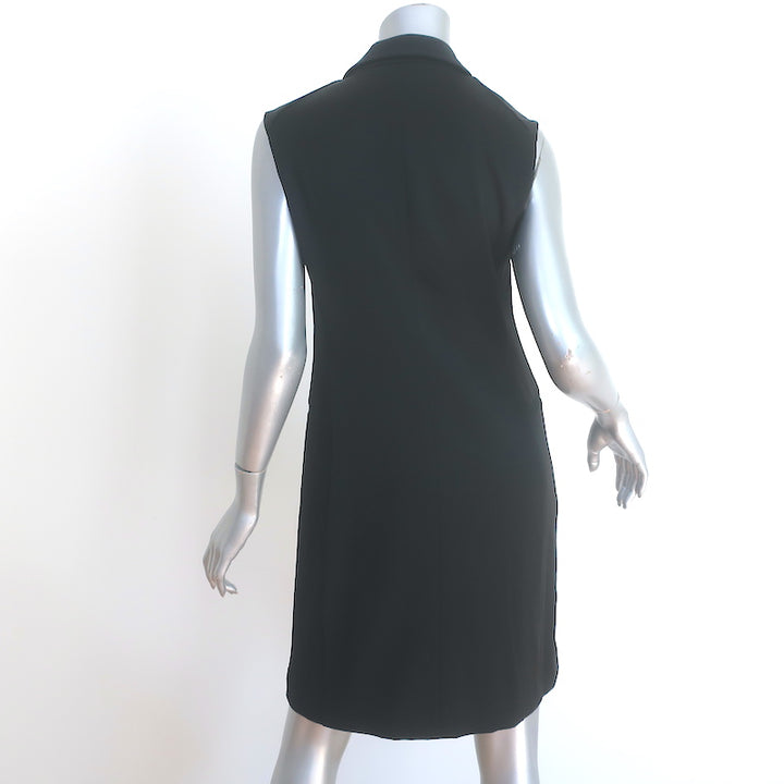 Rag &amp; Bone Adler Double-Breasted Sleeveless Mini Dress Black Crepe Size 6 NEW