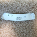 IRO Larys Shearling Jacket Beige Size 36