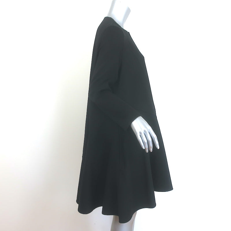 Christian Dior Cashmere Flared Coat Black Size 42