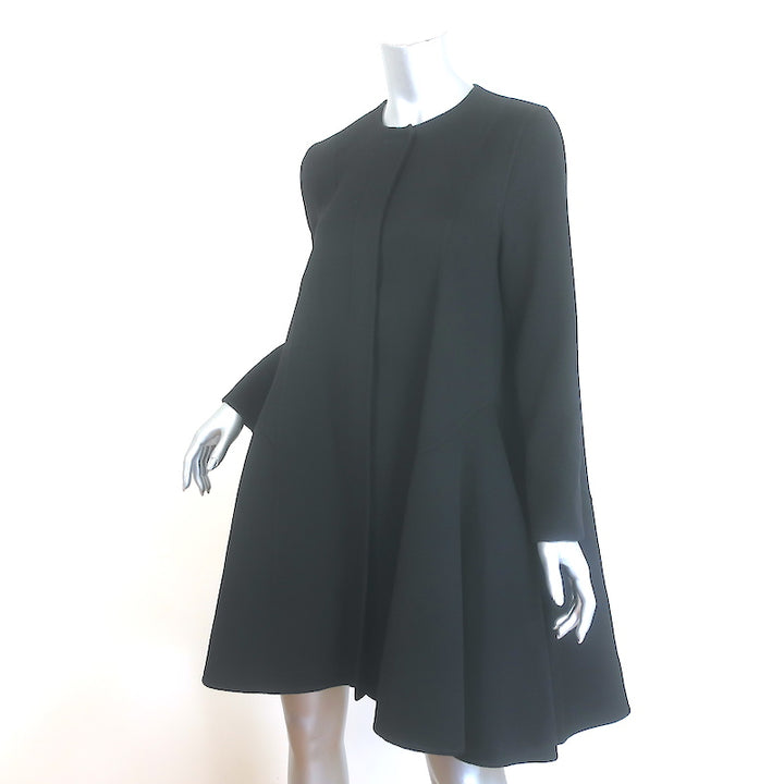 Christian Dior Cashmere Flared Coat Black Size 42
