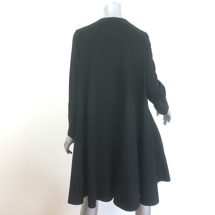 Christian Dior Cashmere Flared Coat Black Size 42