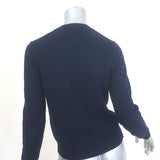 PLAY Comme des Garcons Heart Cardigan Navy Wool Size Small Crewneck Sweater
