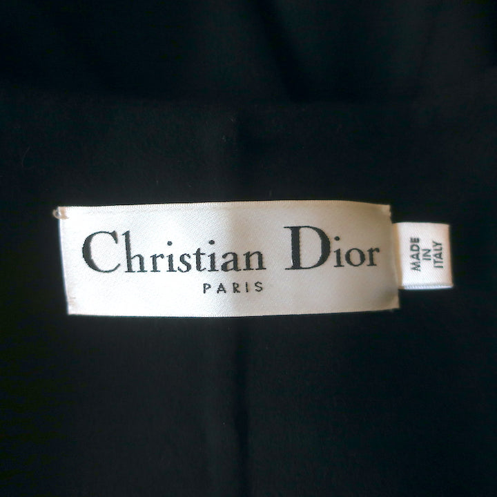 Christian Dior Cashmere Flared Coat Black Size 42