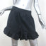 Ulla Johnson Ambre Ruffle Shorts Black Cotton Size 8 NEW