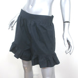Ulla Johnson Ambre Ruffle Shorts Black Cotton Size 8 NEW