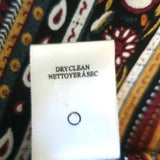 A.L.C. Franco Blouse Black Bandana Print Silk Size 10 Long Sleeve Button-Up Top