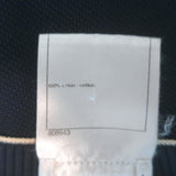 Chanel Cruise 2014 Piped V-Neck Long Cardigan Navy Cotton Pique Size 38