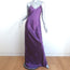 Nili Lotan Cami Gown Purple Silk Satin Size Large Spaghetti Strap Maxi Dress