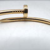 Cartier Juste un Clou Bracelet 18k Yellow Gold Size 17  3.5mm