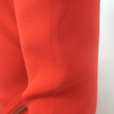 Tom Ford Zipped Open-Back Dress Persimmon Stretch Silk Crepe Size 38