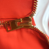 Tom Ford Zipped Open-Back Dress Persimmon Stretch Silk Crepe Size 38