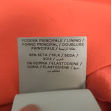 Tom Ford Zipped Open-Back Dress Persimmon Stretch Silk Crepe Size 38