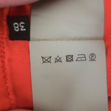 Tom Ford Zipped Open-Back Dress Persimmon Stretch Silk Crepe Size 38