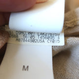 Brunello Cucinelli Metallic Deep V-Neck Sweater Gold Cotton-Blend Size Medium