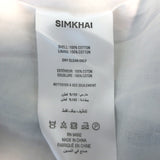 Simkhai Jazz Checked Pintuck Midi Shirtdress Periwinkle Size Extra Large NEW