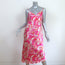 L'Agence Jodie Slip Dress Pink Printed Silk Satin Size 10