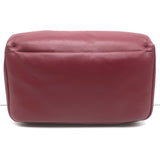 Roger Vivier Viv' Choc Shoulder Bag Burgundy Padded Leather