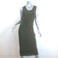 Proenza Schouler Sleeveless Layered Midi Dress Olive Cotton Jersey Size Large