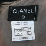 Chanel 00T Sequin-Trimmed Tiered Ruffled Lace Dress Black Size 34