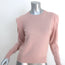 FRAME Cashmere Sweater Kennedy Light Pink Size Extra Small Crewneck Pullover
