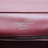Roger Vivier Viv' Choc Shoulder Bag Burgundy Padded Leather