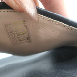 Gucci Sylvie Web Bow Slide Sandals Black Satin Size 40