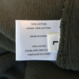 Proenza Schouler Sleeveless Layered Midi Dress Olive Cotton Jersey Size Large