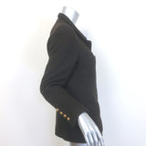 Vintage Chanel 96A Hook & Eye Tweed Jacket Dark Brown Wool Size 38