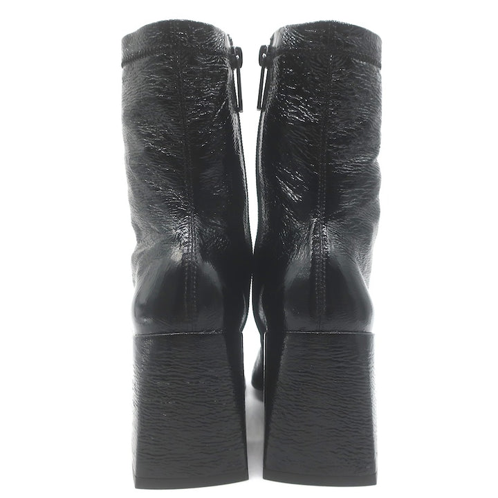 Courreges Reedition Vinyl Ankle Boots Black Size 38 NEW