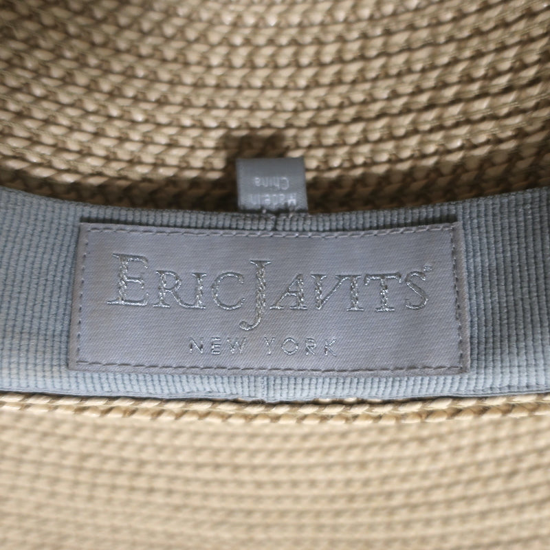 Eric Javits Hampton Sun Hat Peanut/Silver Squishee Straw