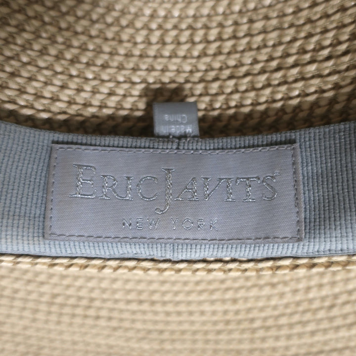 Eric Javits Hampton Sun Hat Peanut/Silver Squishee Straw