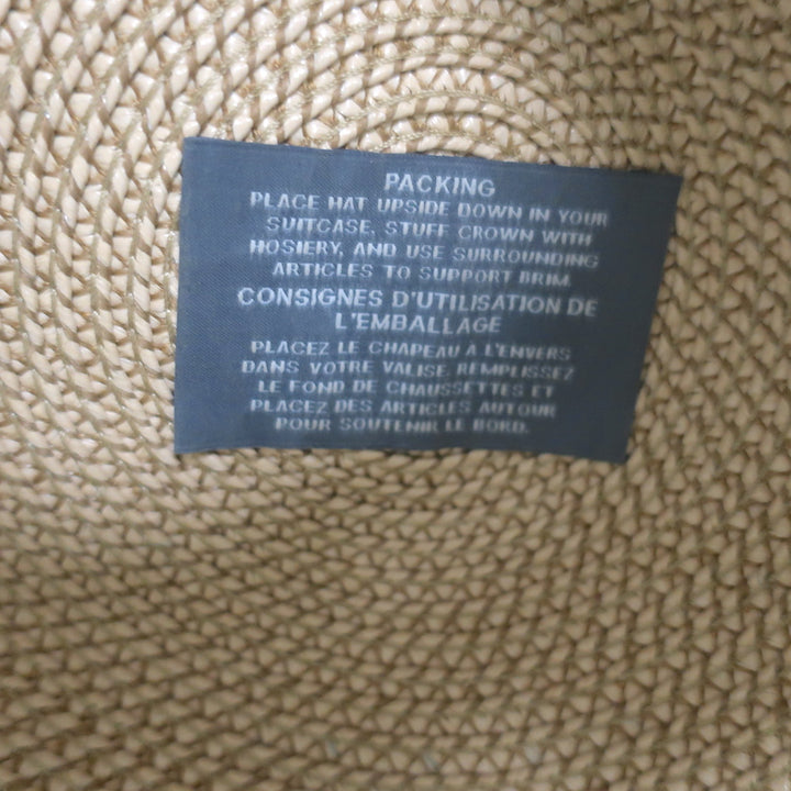 Eric Javits Hampton Sun Hat Peanut/Silver Squishee Straw