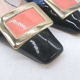 Roger Vivier Belle Vivier Slingback Pumps Black/Multi Patent Leather Size 39.5