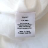 Derek Lam 10 Crosby Asymmetric Ruffle Hem Dress White Cotton Size 4 NEW