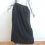 Mara Hoffman Billie Midi Skirt Black Cotton Poplin Size Large NEW