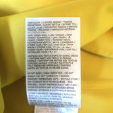 Jil Sander Tie-Neck Oversized Shirt Yellow Wool Gabardine Size 32