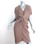 Zero + Maria Cornejo Miu Cold Shoulder Dress Mauve Twill Crepe Size 2