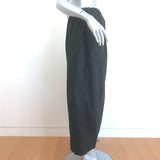 Mara Hoffman Billie Midi Skirt Black Cotton Poplin Size Large NEW