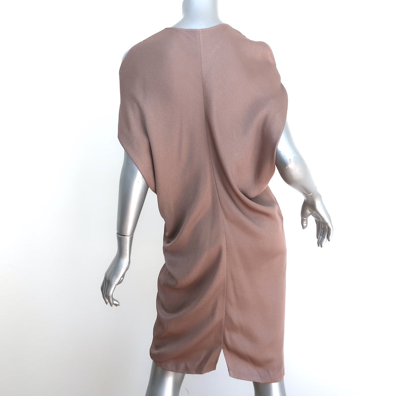 Zero + Maria Cornejo Miu Cold Shoulder Dress Mauve Twill Crepe Size 2