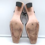 Roger Vivier Belle Vivier Slingback Pumps Black/Multi Patent Leather Size 39.5