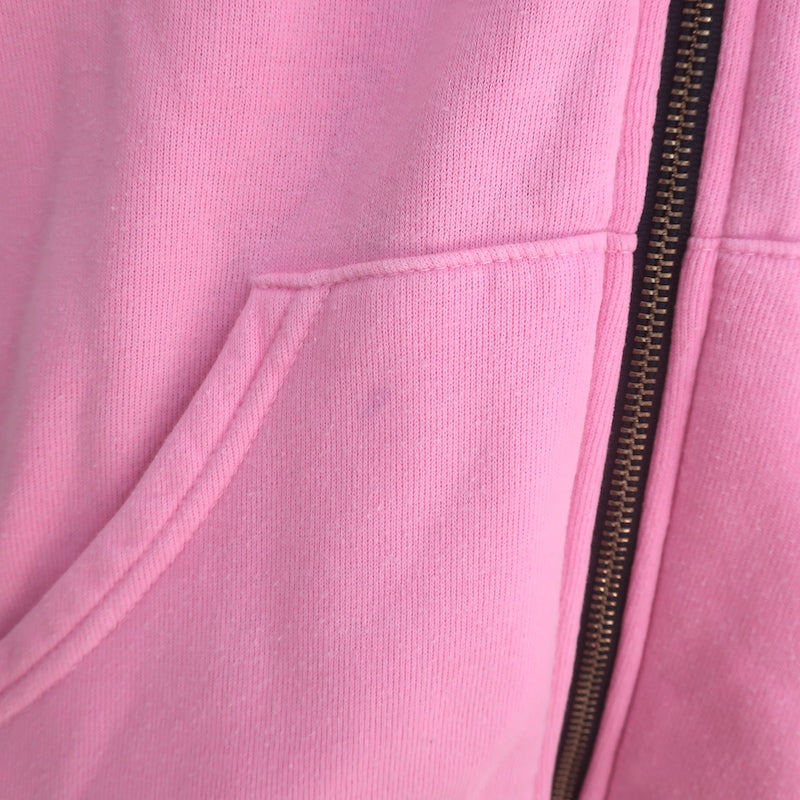 Aviator Nation Locals Only Zip-Up Hoodie Sweatshirt Neon Pink Size Large